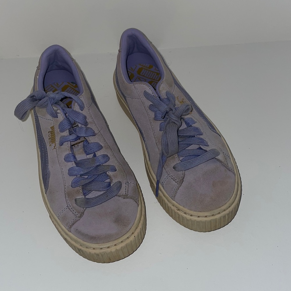 Lavender puma sneakers